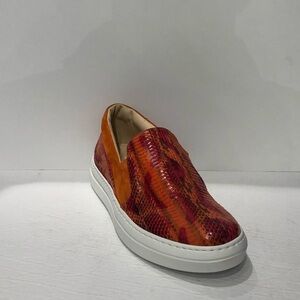 Fennix Italy shoes casual sneaker eel skin slip on